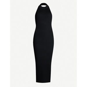 NWT Topshop Strappy-Back Knit Halter Maxi Dress